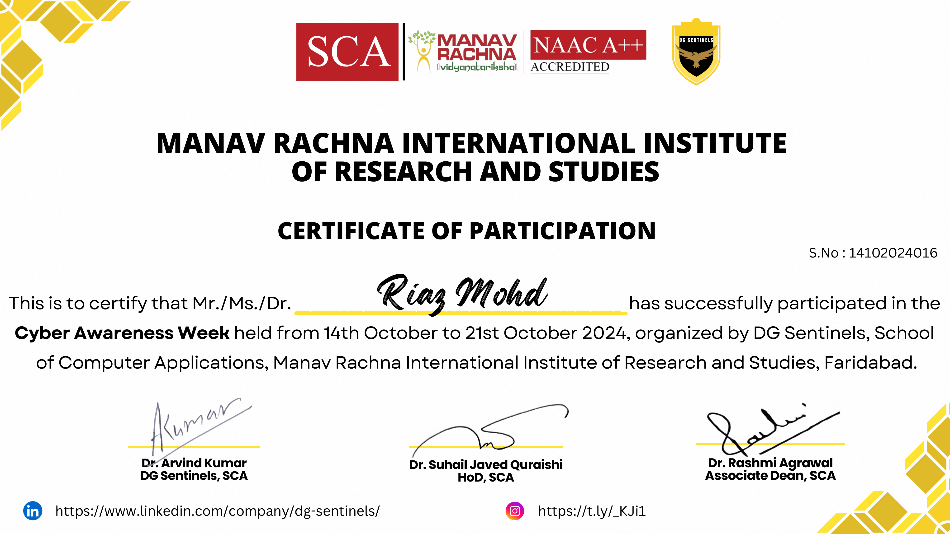 Certificate 2
